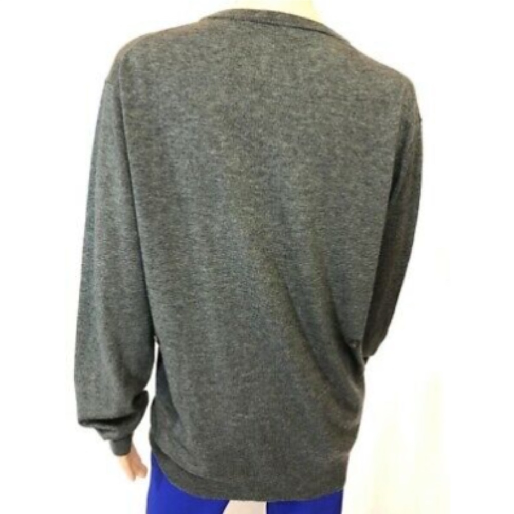 Mauro Grifoni Mens Sweater Cardigan Gray V-Neck 52 - Picture 10 of 12